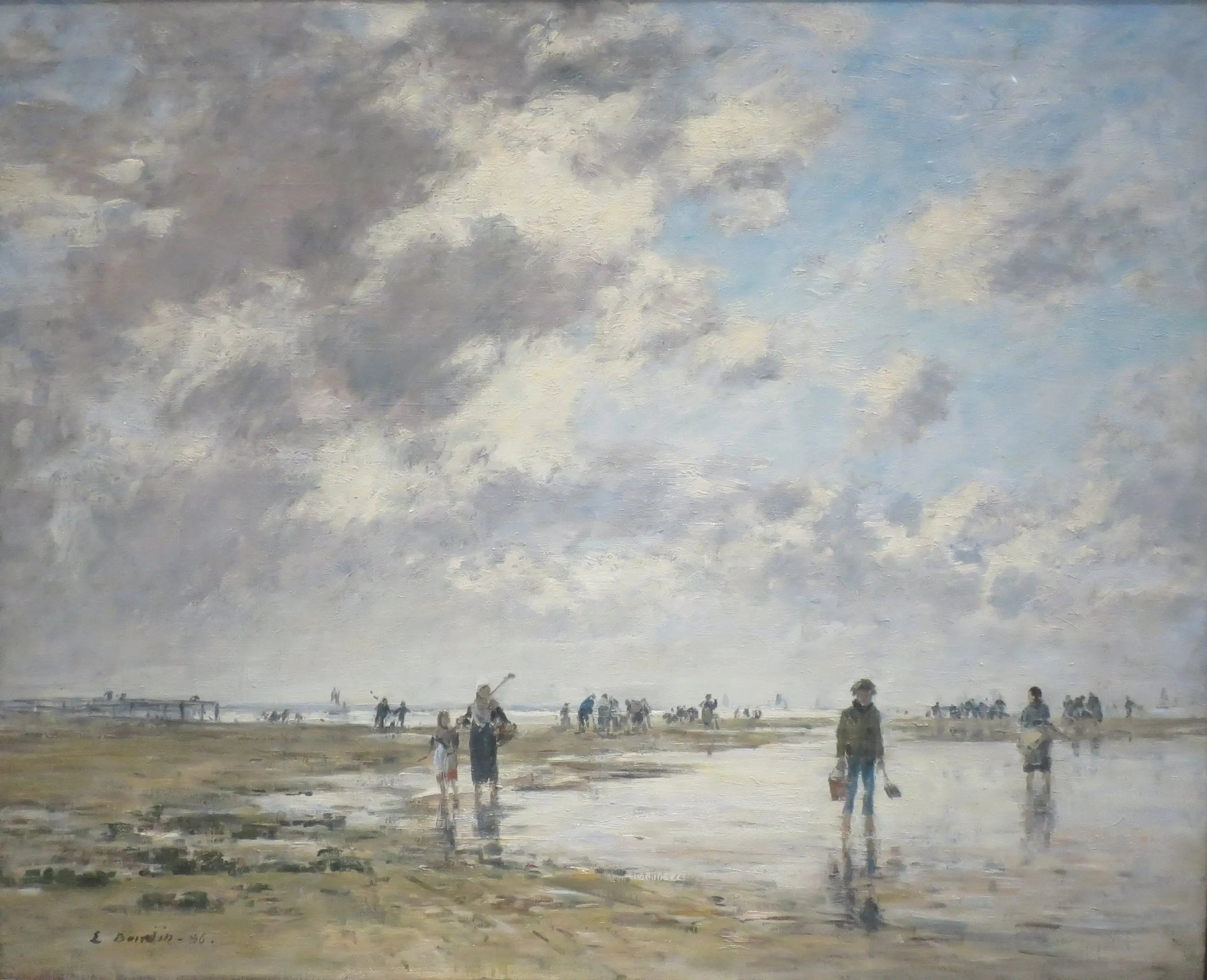 Reproduction du tableau « Marée basse, Berck - Eugène Boudin » par Alpha Reproduction en peinture à l’huile