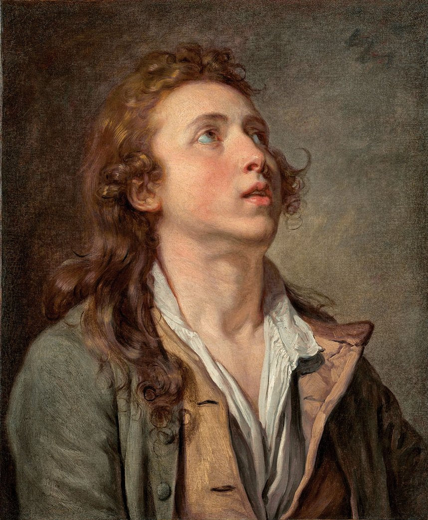 Étude d’un jeune homme - Jean-Baptiste Greuze - Alpha Reproduction