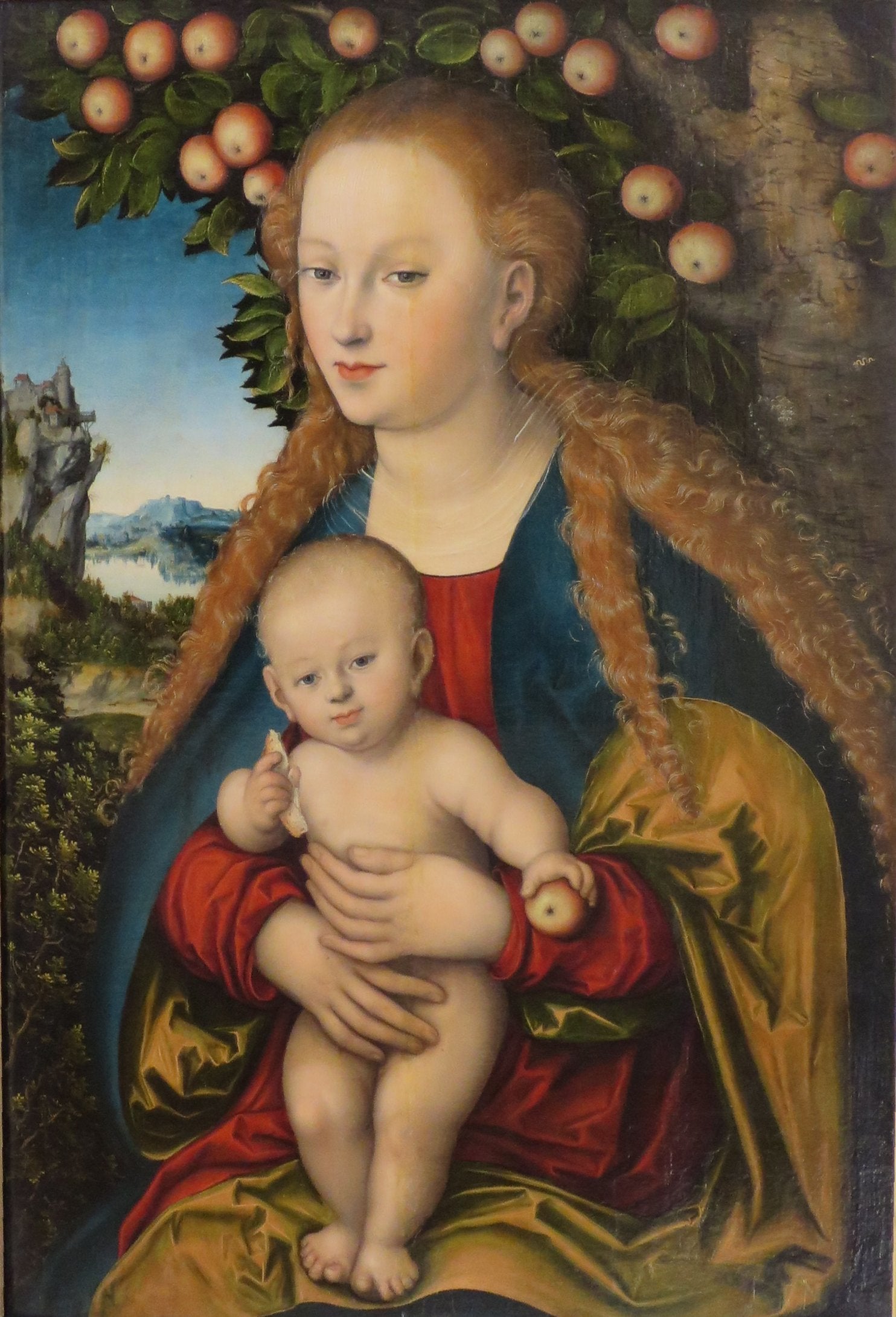 La Vierge et l'Enfant Jésus sous le pommier - Lucas Cranach the Elder