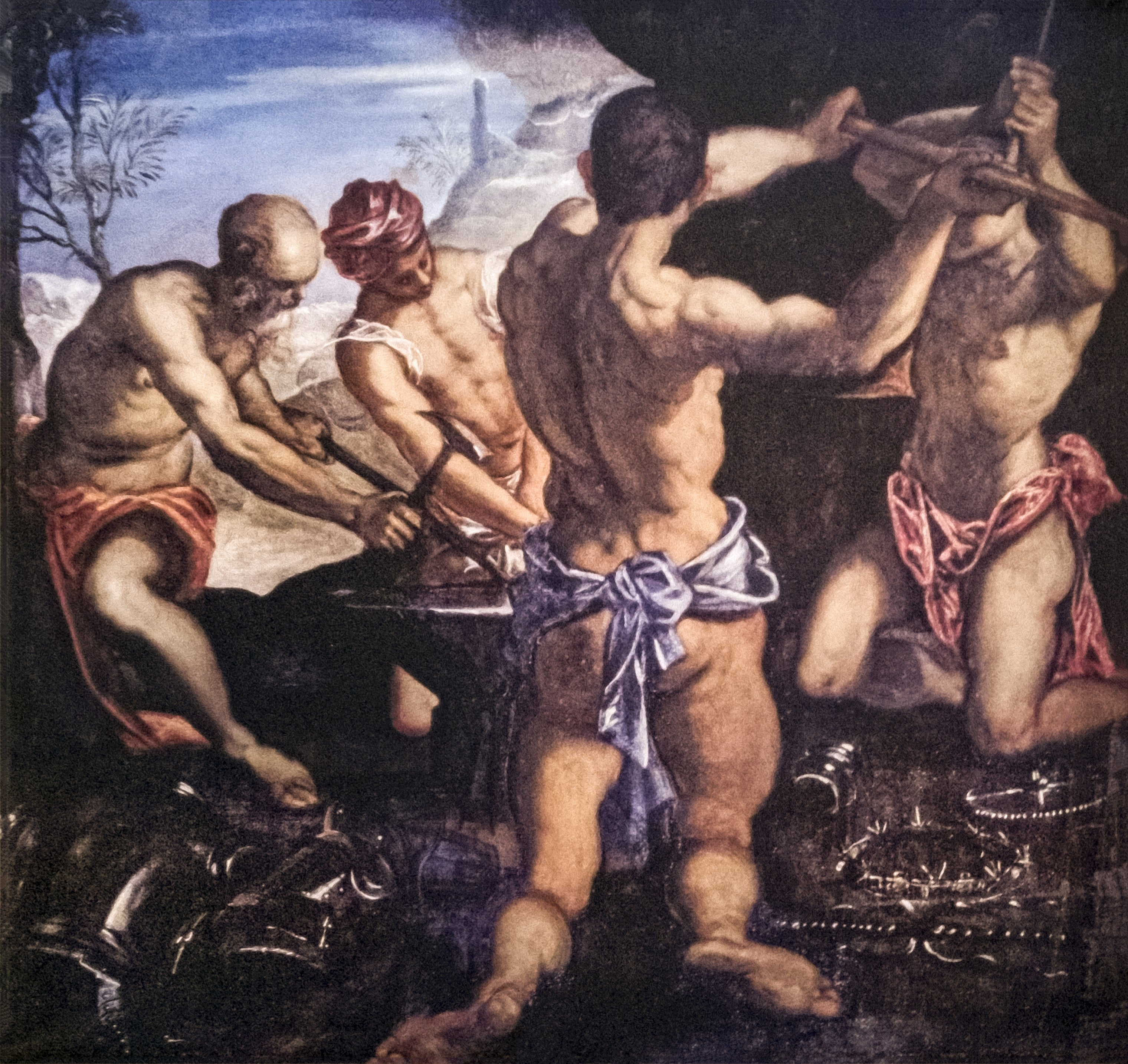 La forge de Vulcain - Jacopo Tintoretto