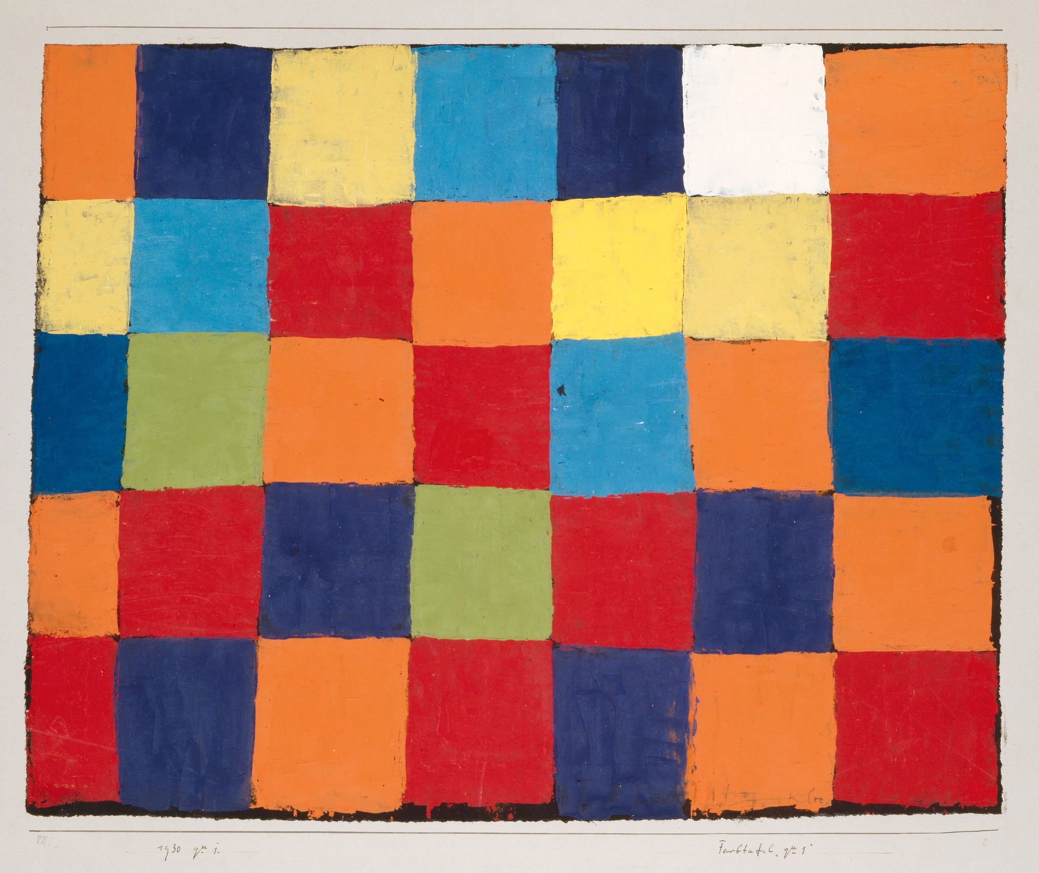 Colour Table “Qu 1” - Paul Klee