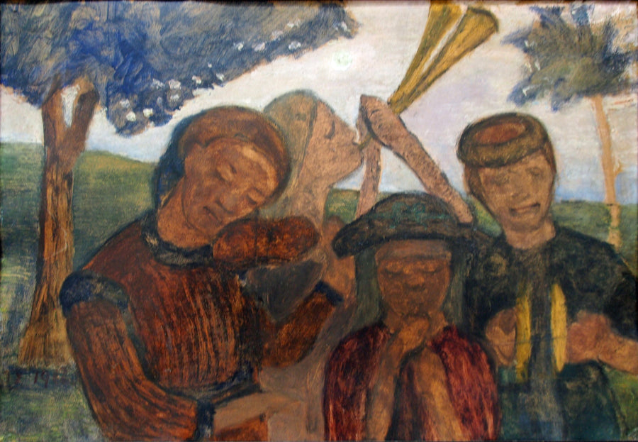 Evening Musical Performance (Children Playing Music (1902) - Paula Modersohn-Becker