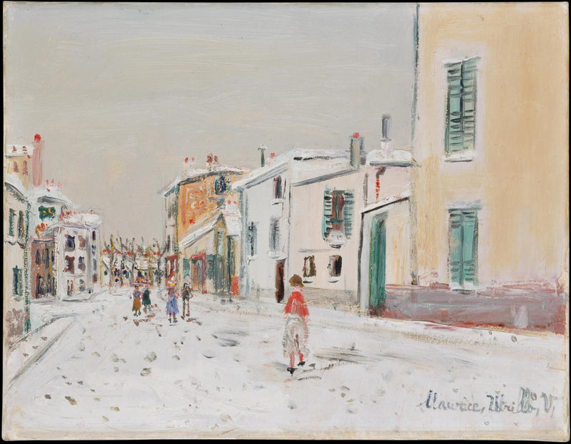 Rue de village sous la neige (1916) - Maurice Utrillo