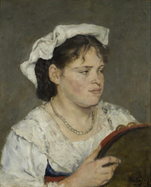 Femme hollandaise, Périclès Pantazis, ca 1877 - 1880, Oil on canvas
