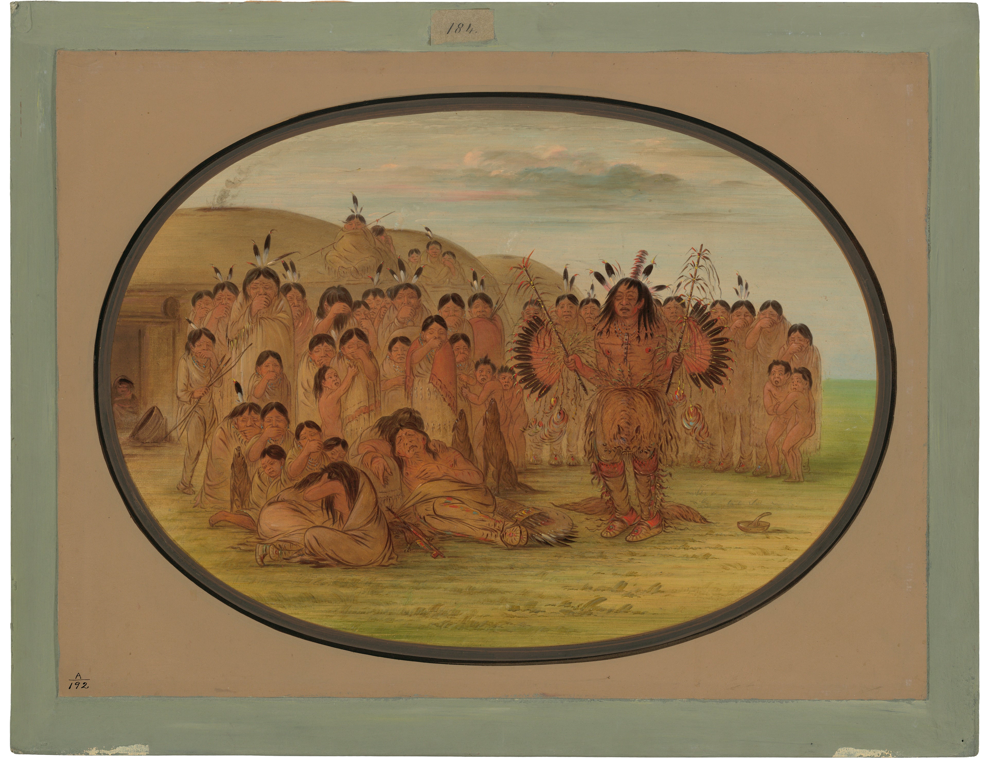 Un guérisseur mandan - George Catlin