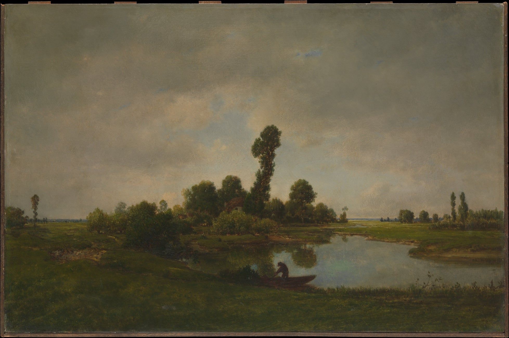 Un paysage fluvial - Théodore Rousseau