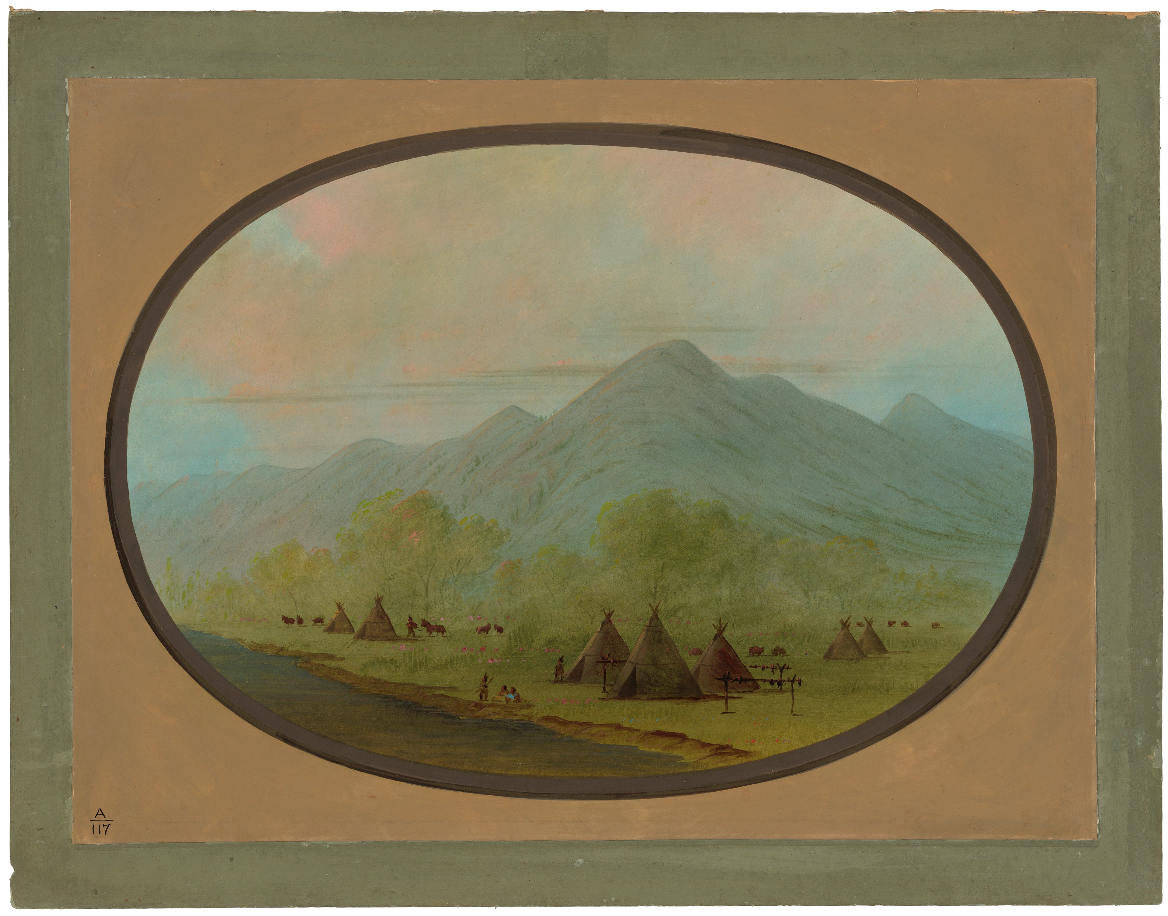 Un petit village de corbeaux - George Catlin