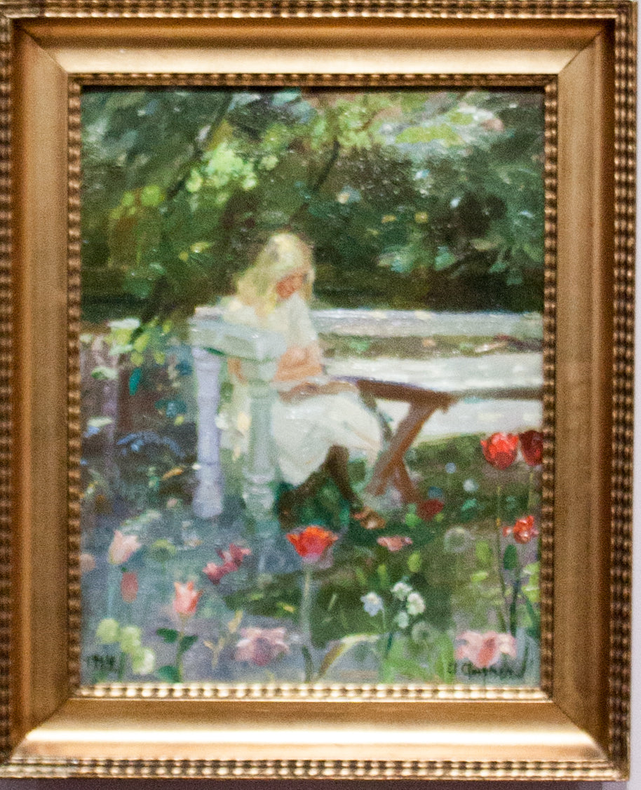 Une fille dans le jardin en été - Anna Ancher - Alpha Reproduction