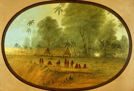 Un village Sepibo - George Catlin