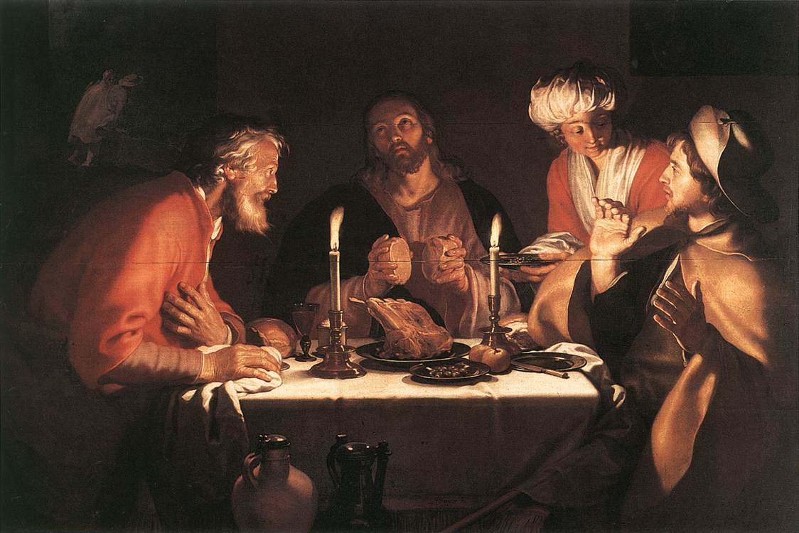 Les Disciples d'Emmaüs - Abraham Bloemaert