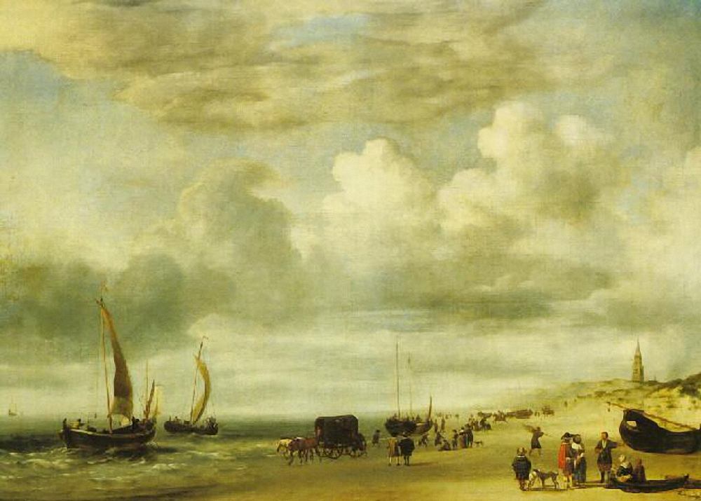 Plage de Scheveningen - Adriaen van de Velde