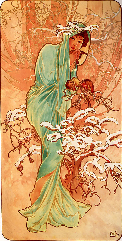 Les Saisons : l’Hiver — Alphonse Mucha