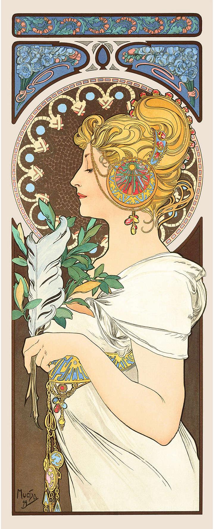 La Plume - Alphonse Mucha