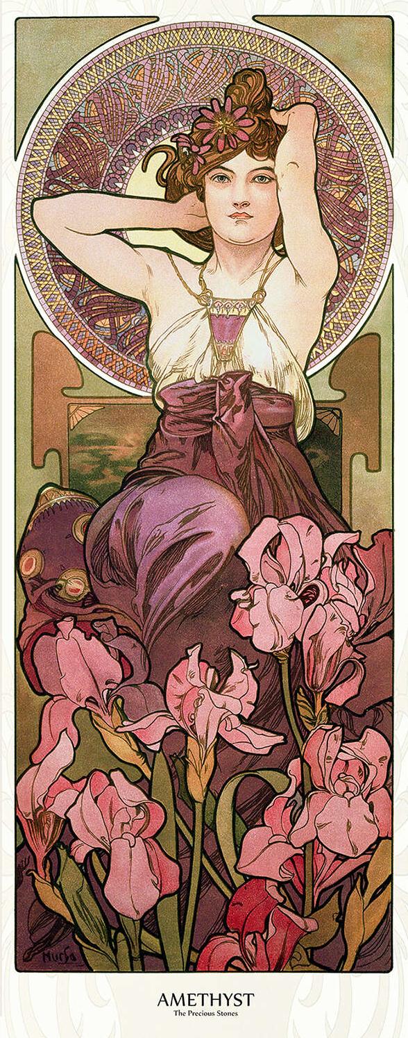 Les Pierres précieuses : l’Améthyste - Alphonse Mucha