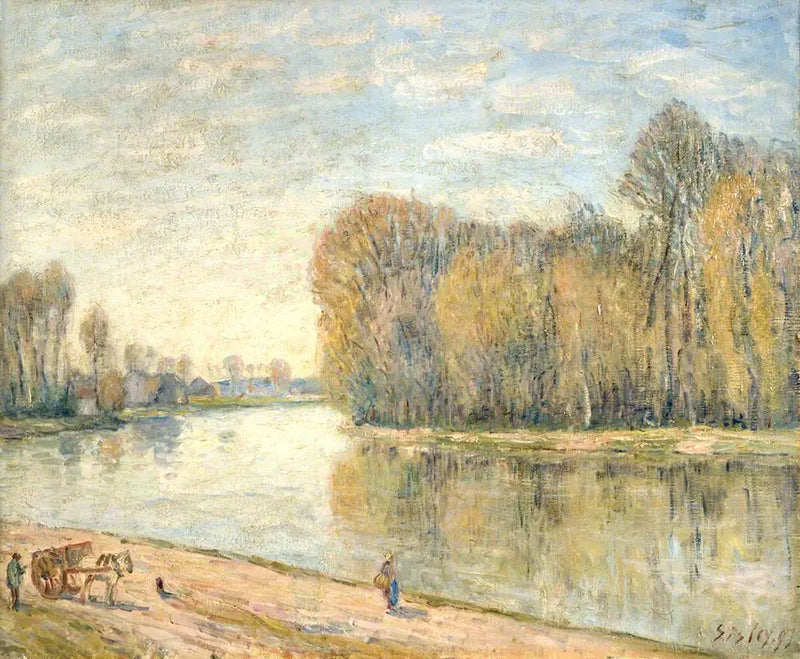 Les bords du Loing - Alfred Sisley
ท้องถิ่นริมแม่น้ำลัวง - อัลเฟรด ซิสลีย์