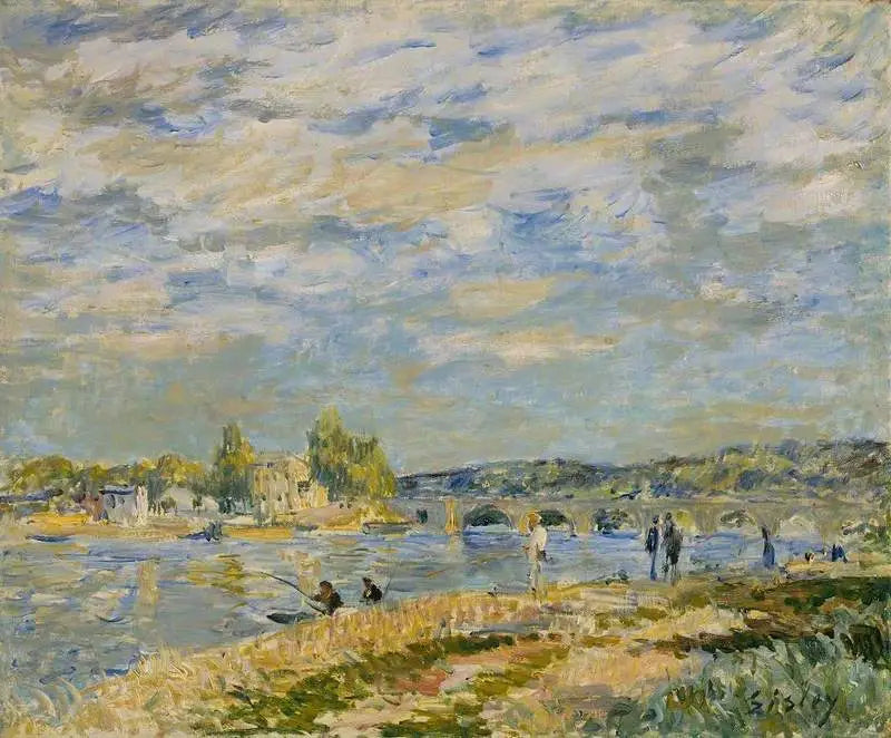 Reproduction du tableau « Le Pont de Sèvres - Alfred Sisley » par Alpha Reproduction en peinture à l’huile