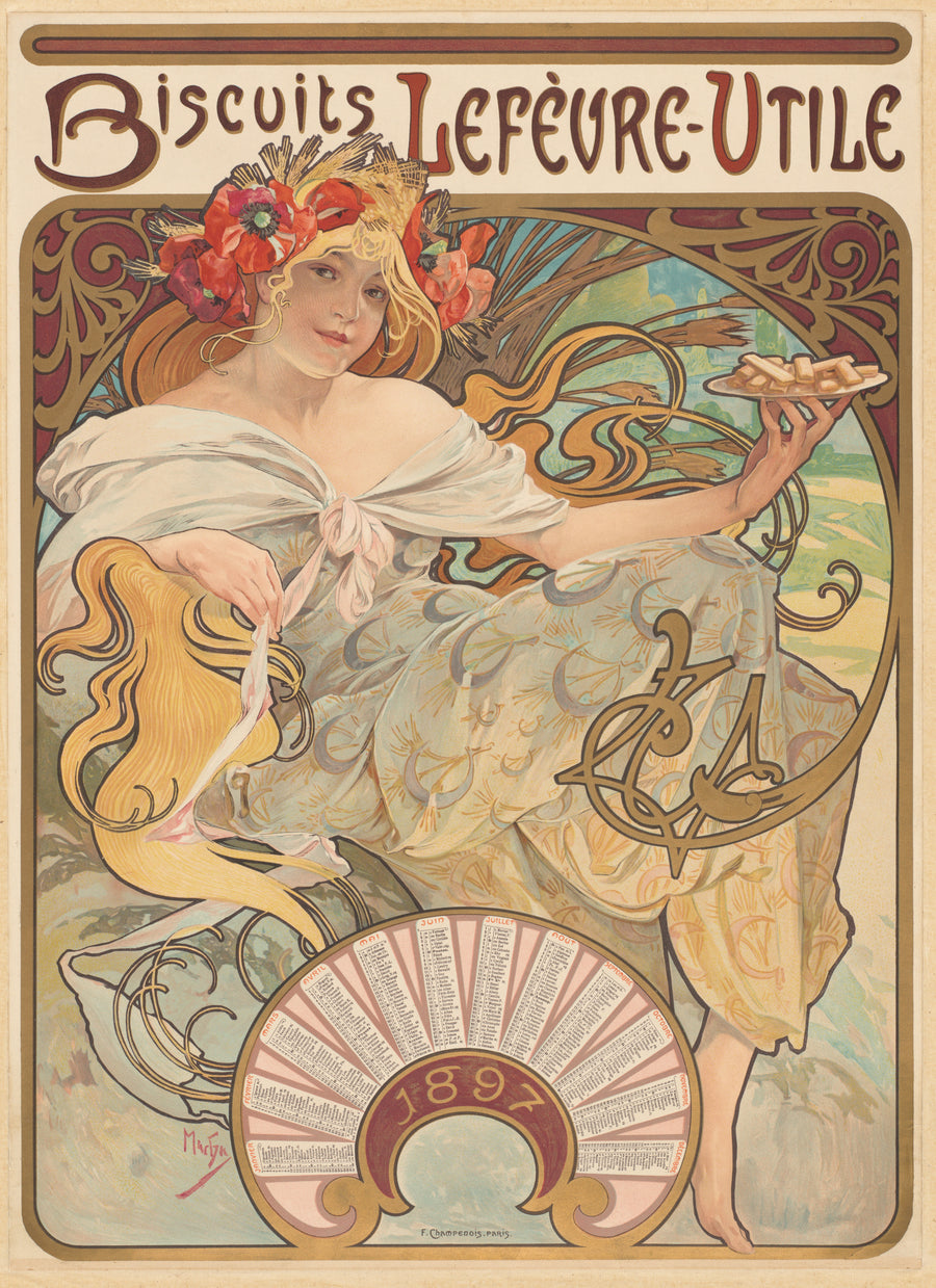 Biscuits Lefèvre-Utile - Alphonse Mucha