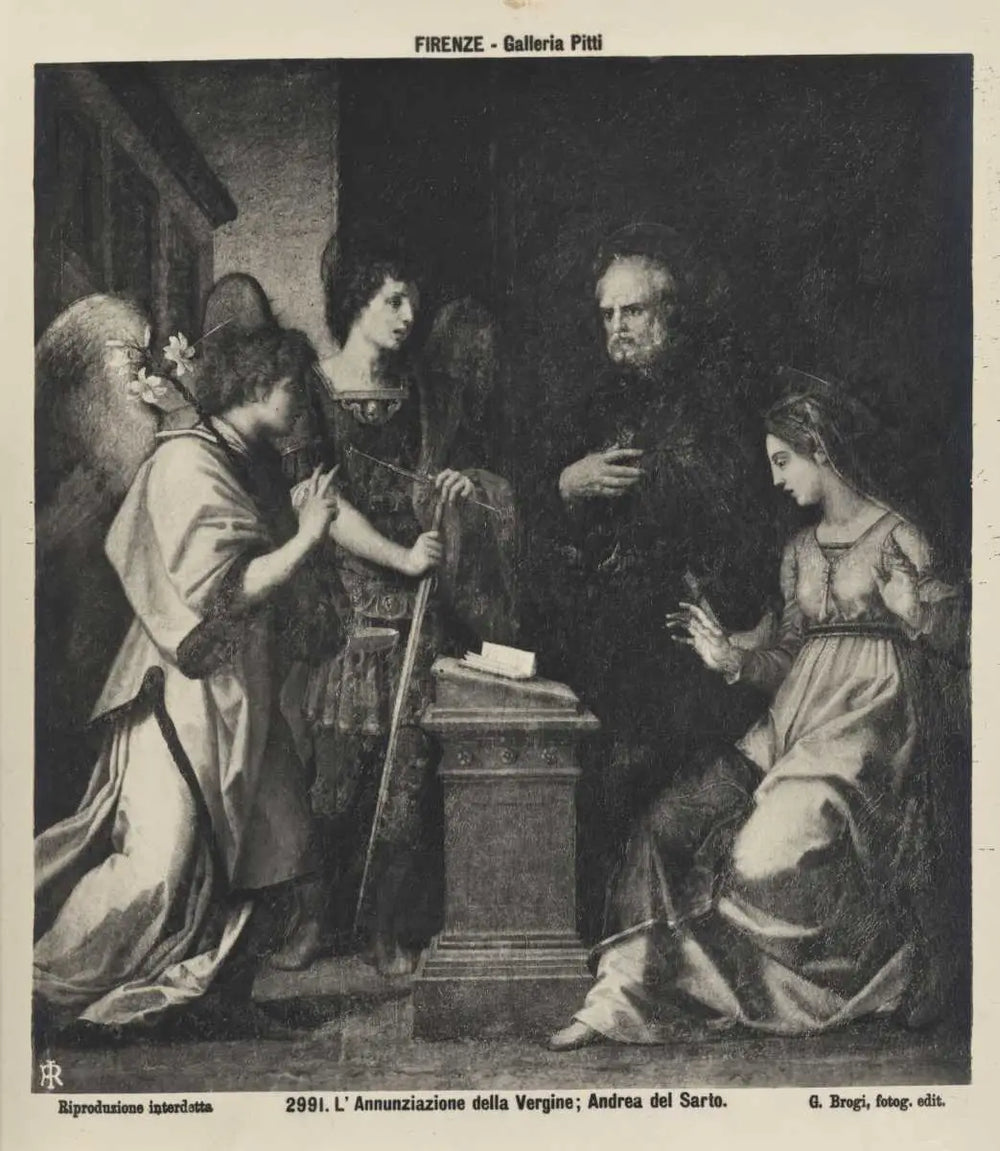 Annonciation avec les saints Michel Archange et Godenzo - Andrea del Sarto - Alpha Reproduction