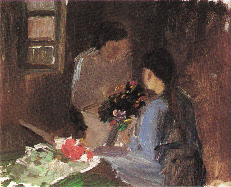 จัดดอกไม้ - Anna Ancher
