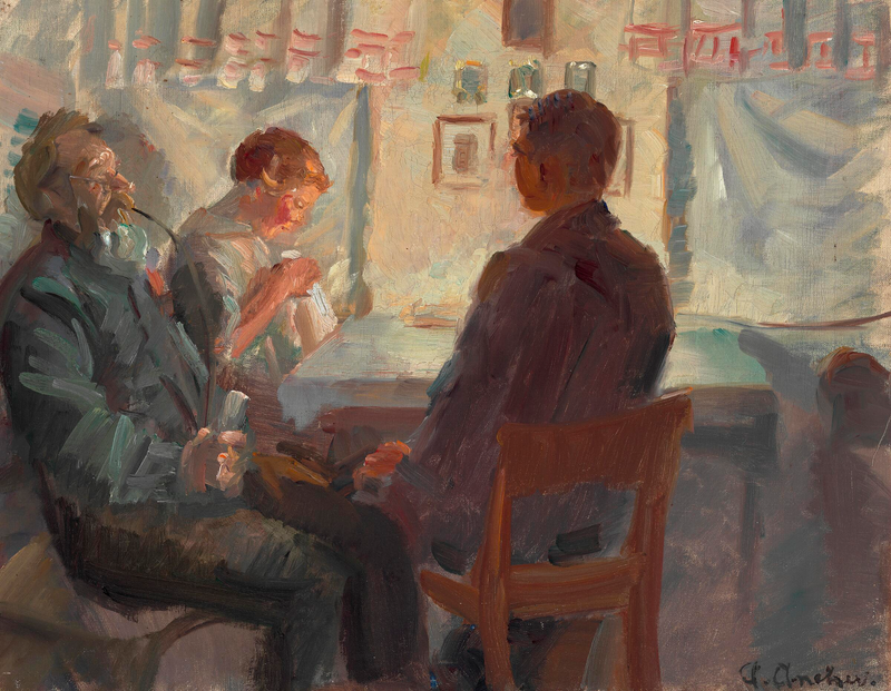 การเยี่ยมชมผู้เสนอ. ศึกษา. - Anna Ancher