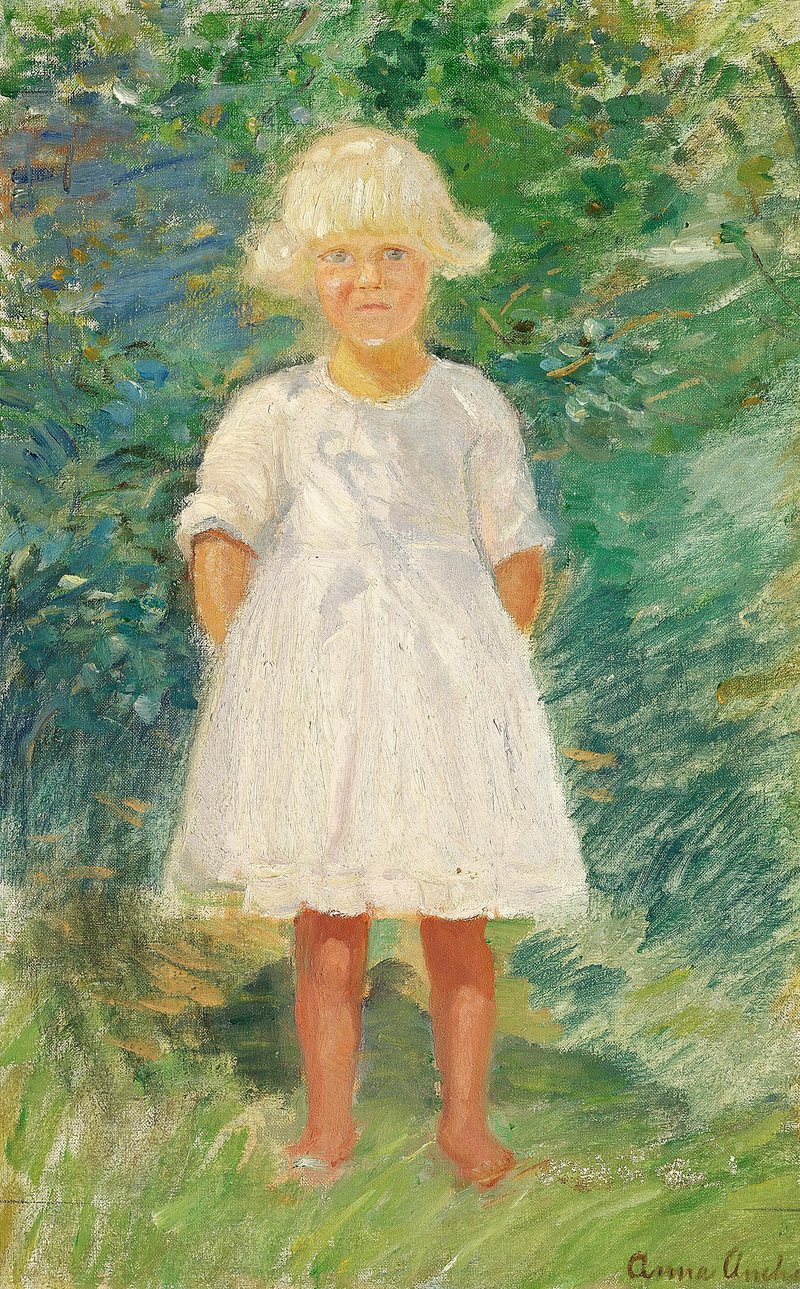 หญิงสาวในสวน - Anna Ancher