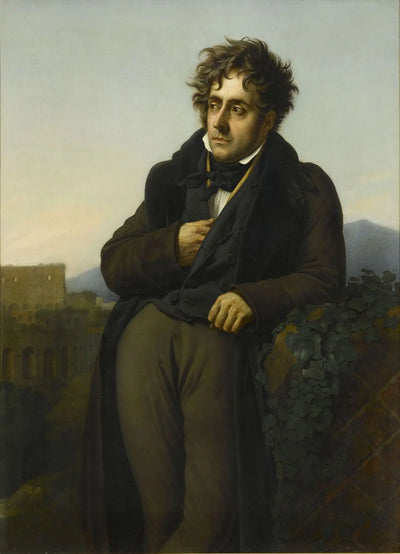 Portrait de Chateaubriand méditant sur les ruines de Rome - Anne-Louis Girodet - Alpha Reproduction
