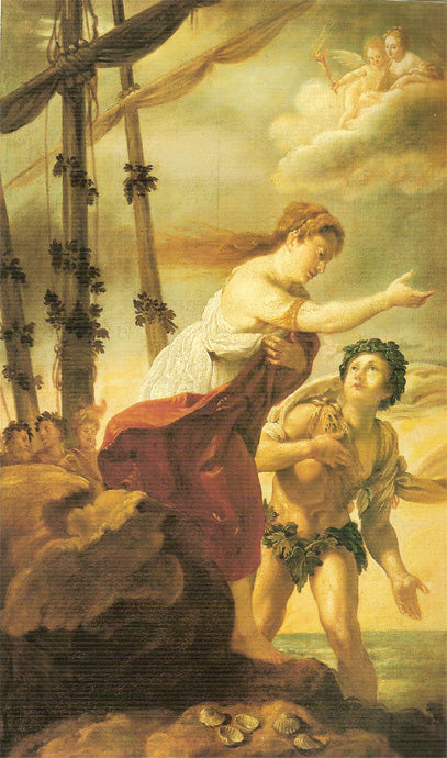 Ariane et Bacchus sur l'île de Naxos - Domenico Fetti