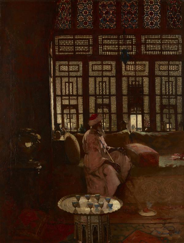 Intérieur arabe, Arthur Melville, 1881, peinture à l’huile