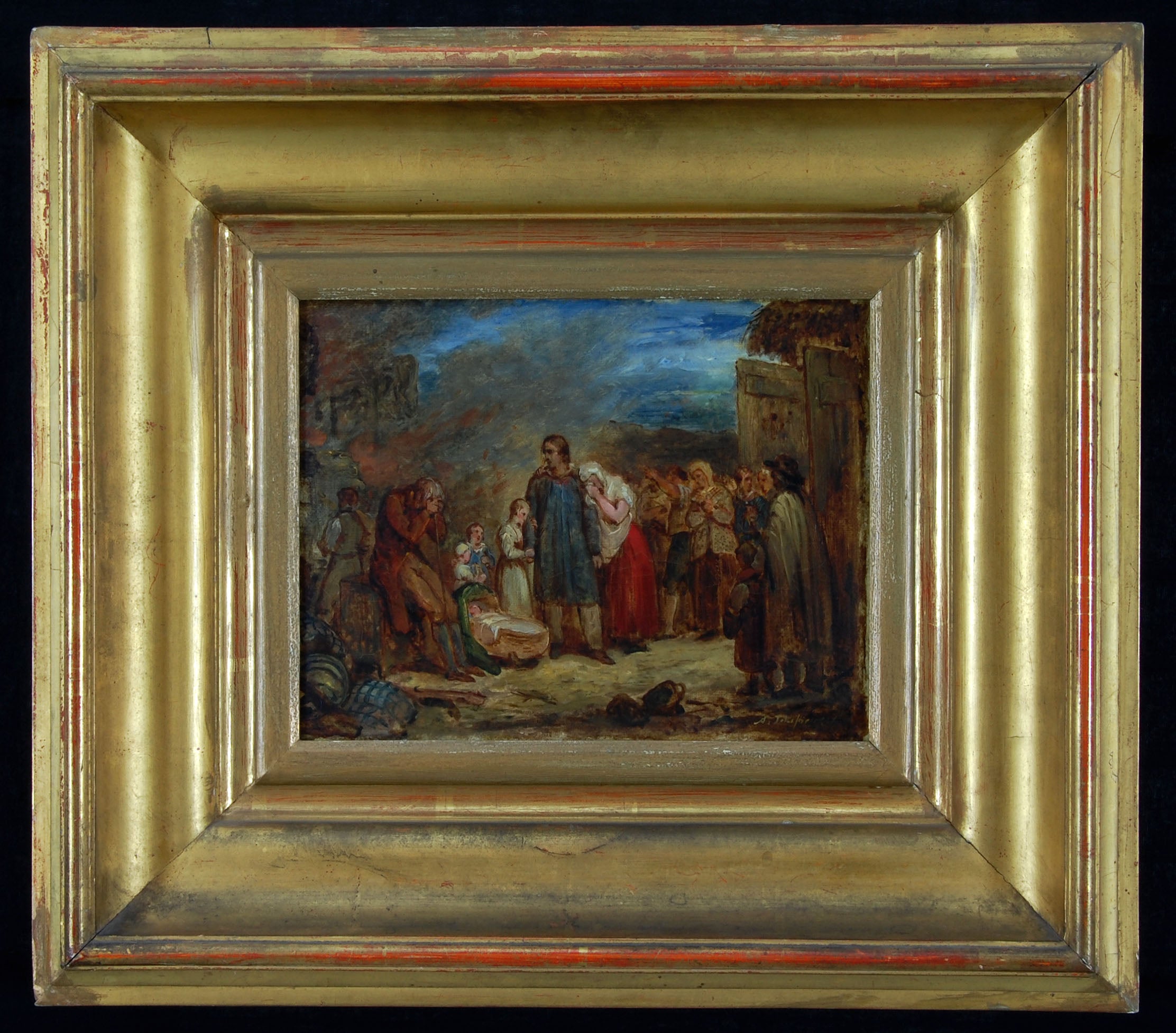 La ferme brûlée - Ary Scheffer