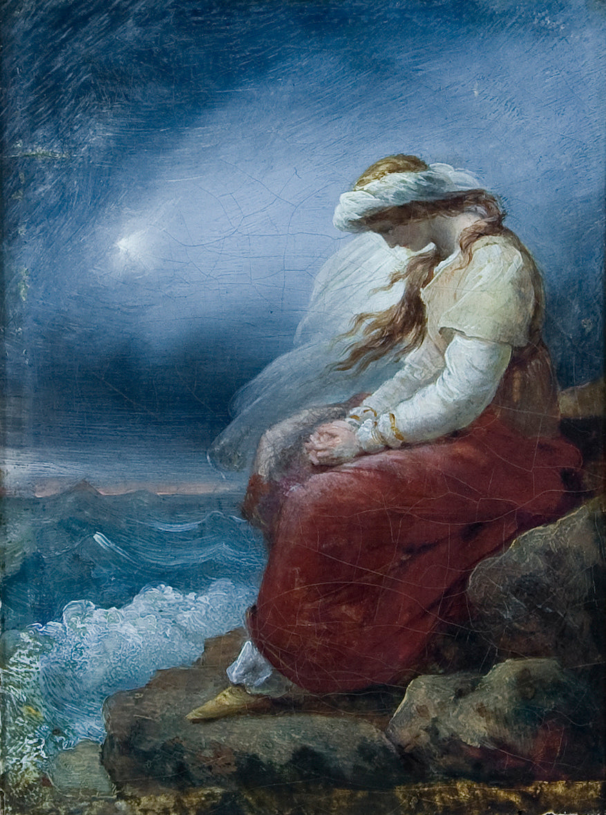 Médora sur le rocher - Ary Scheffer