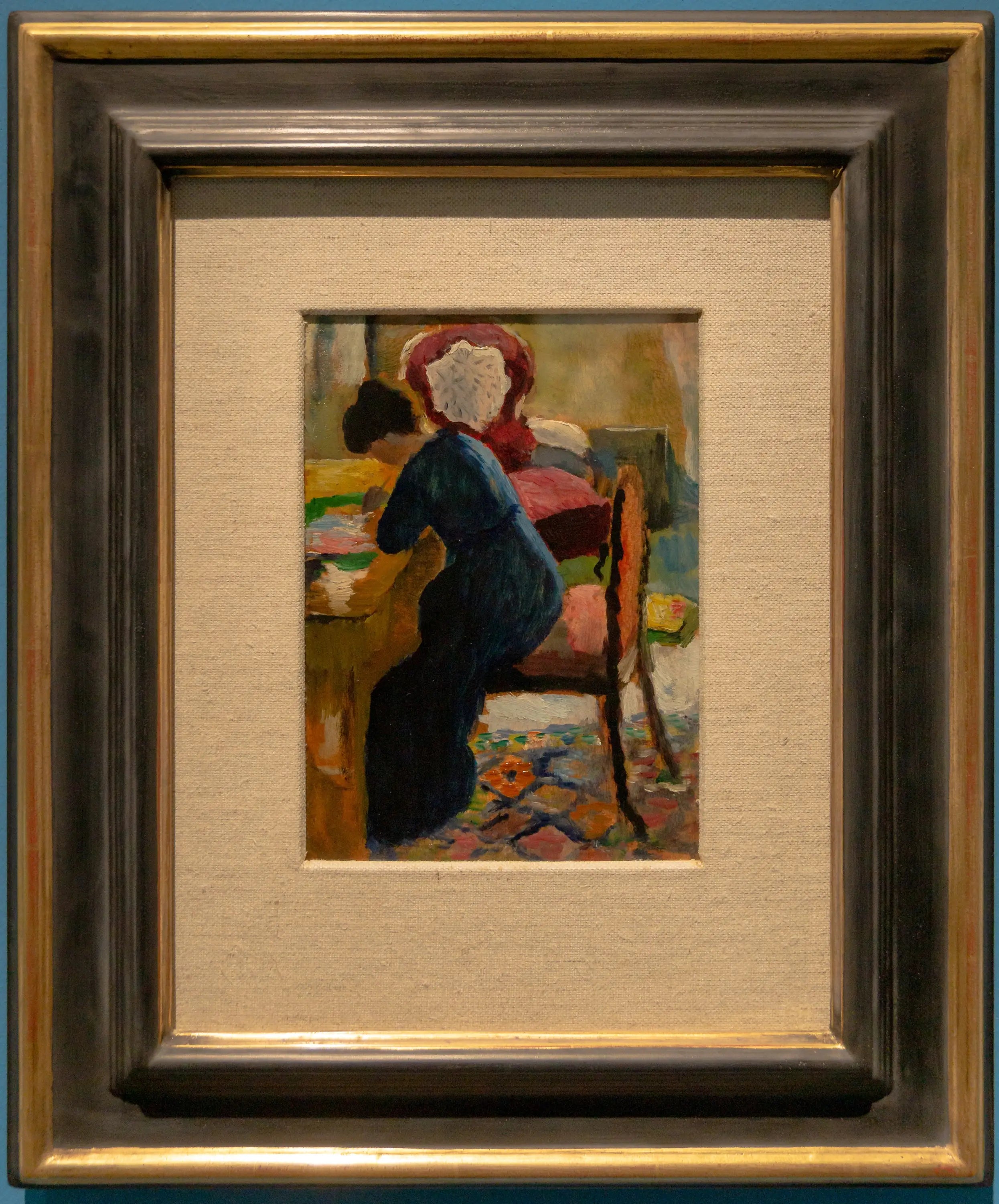 Reproduction du tableau « Élisabeth au bureau - August Macke » par Alpha Reproduction en peinture à l’huile