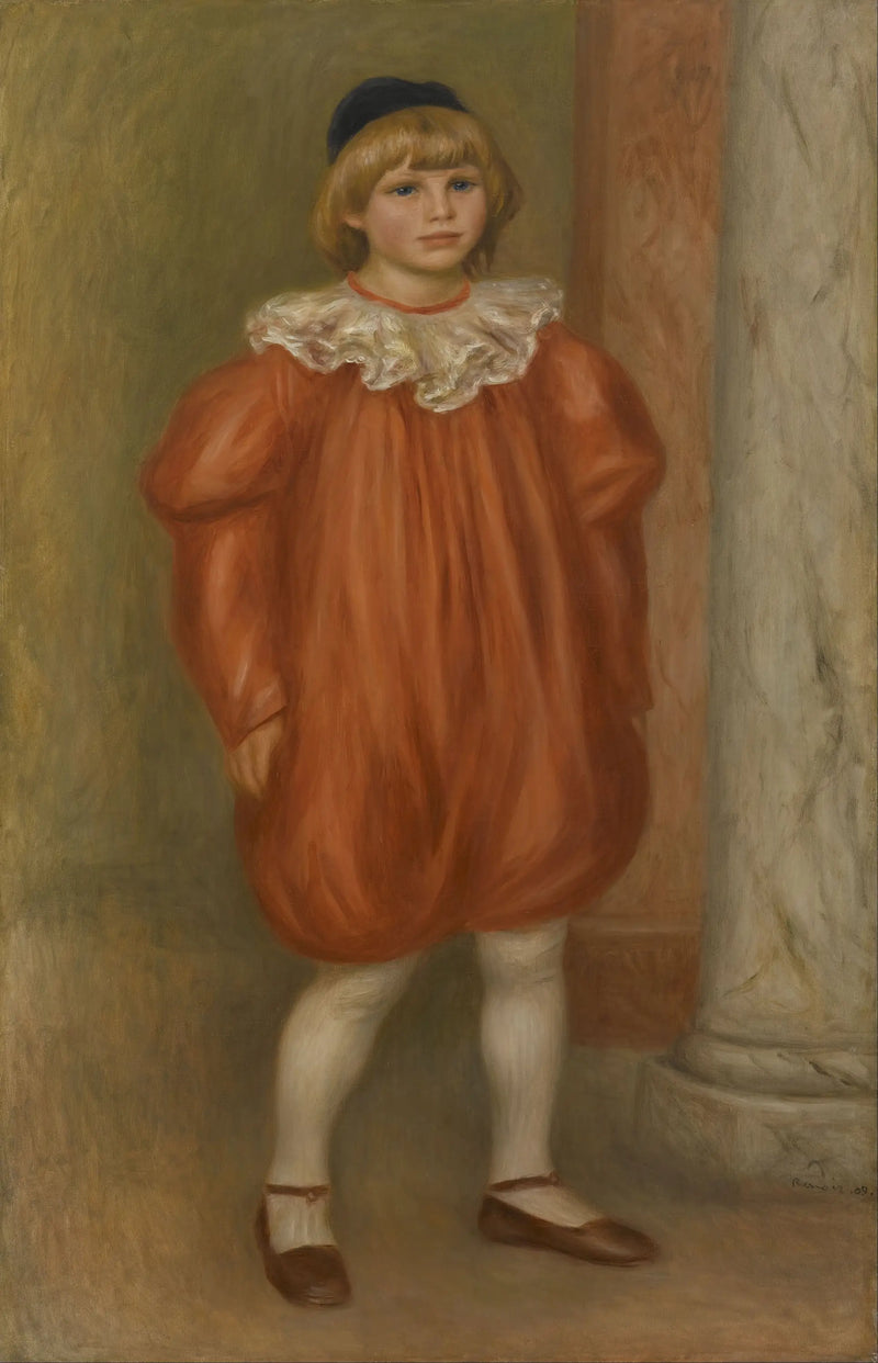 Claude Renoir ในชุดตัวตลก - Pierre-Auguste Renoir