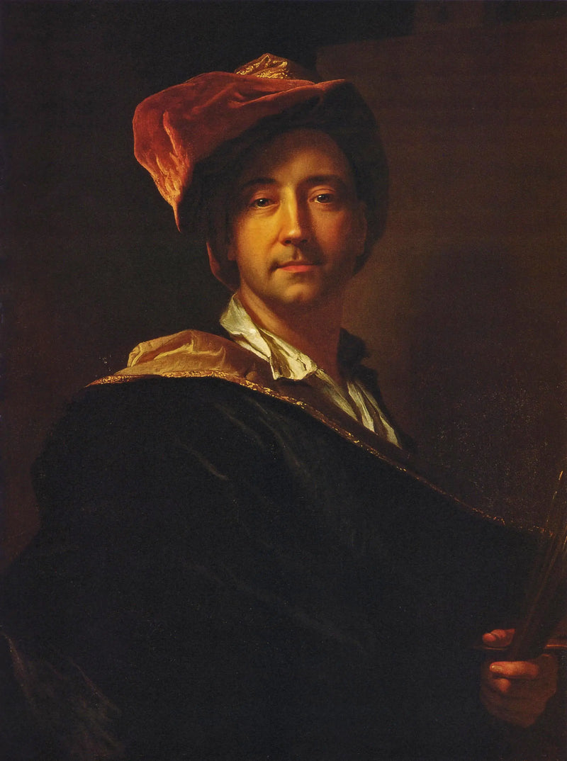 ภาพเหมือนตัวเองสวมผ้าคลุมหัว - Hyacinthe Rigaud