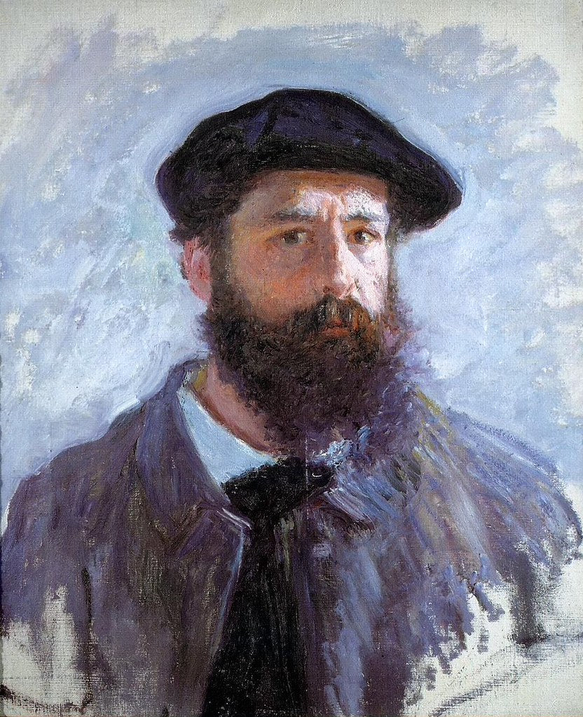 ภาพเหมือนตนเองสวมหมวกเบเร่ต์ - Claude Monet