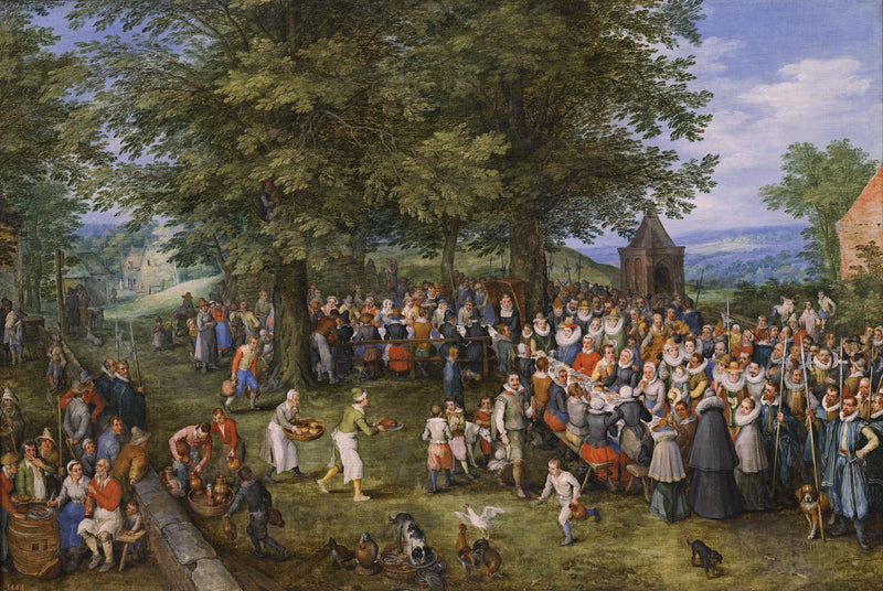 Repas de noces prèsidé par l'archiduc Albert - Jan Brueghel l'Ancien