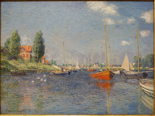 ⛵ เรือสีแดงที่ Argenteuil – Claude Monet (1875)
