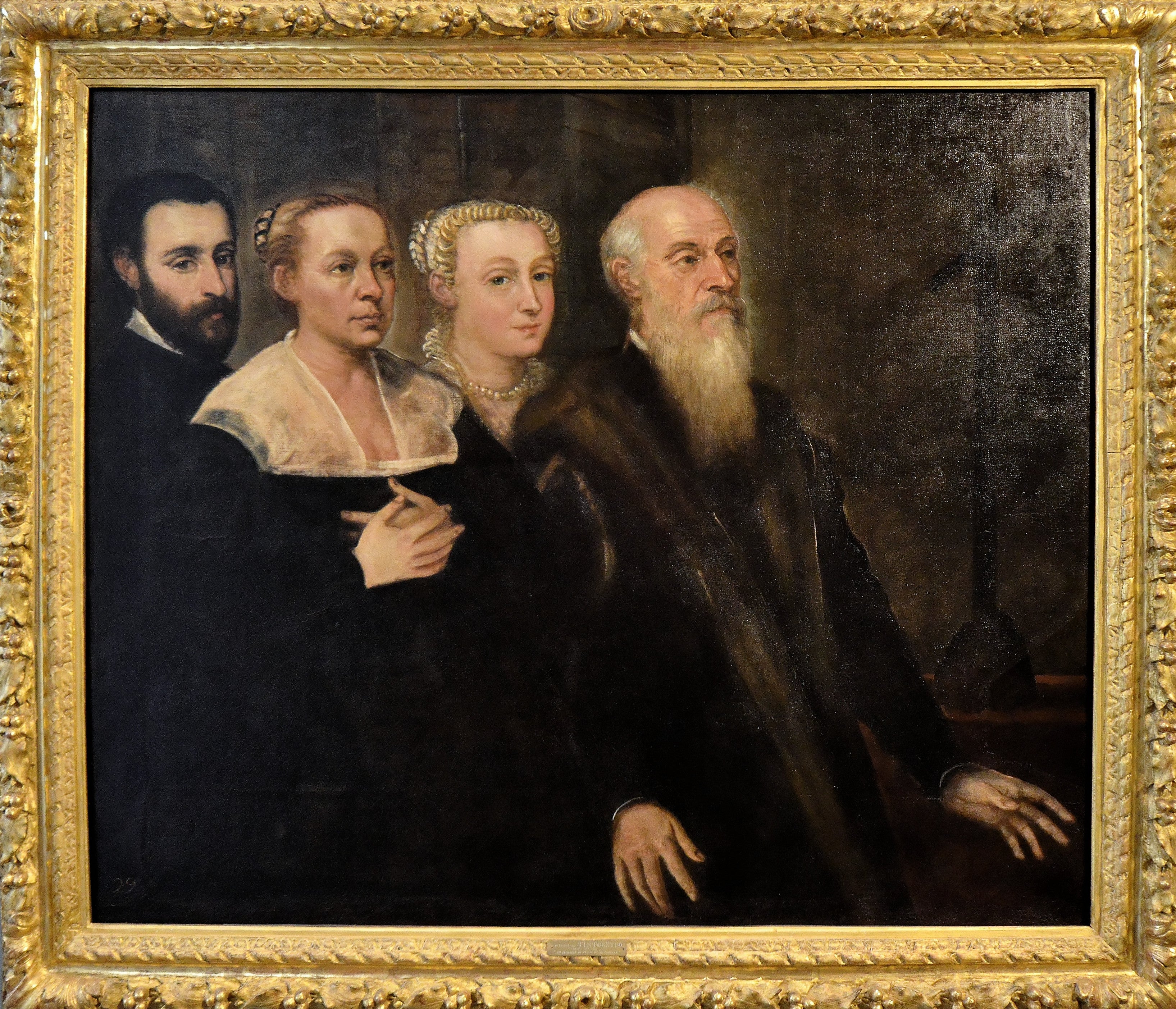 Portrait d'une famille de patriciens vénitiens - Jacopo Tintoretto