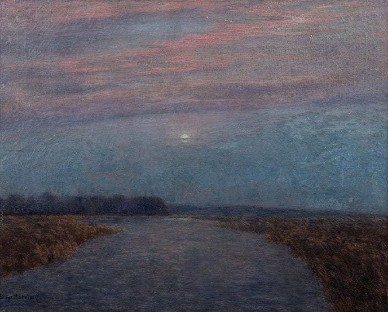 Clair de lune sur la Hackensack – L. Birge Harrison