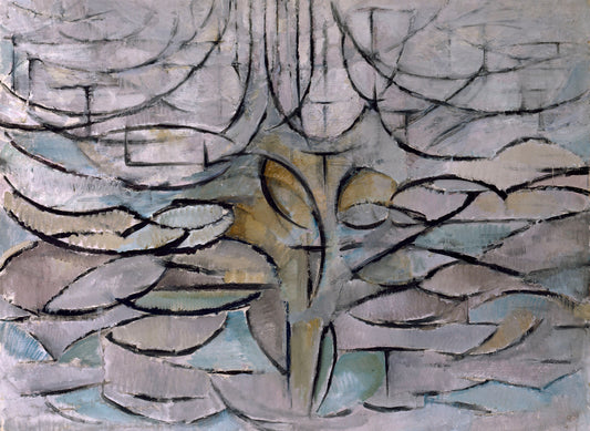 Reproduction du tableau « Pommier en fleurs - Piet Mondrian » par Alpha Reproduction en peinture à l’huile