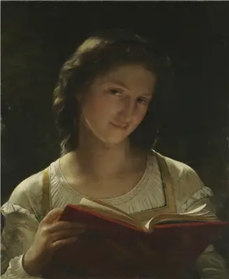 หญิงสาวอ่านหนังสือ - บูเกอโร