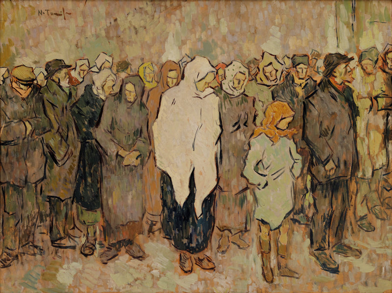 La File du pain - Nicolae Tonitza