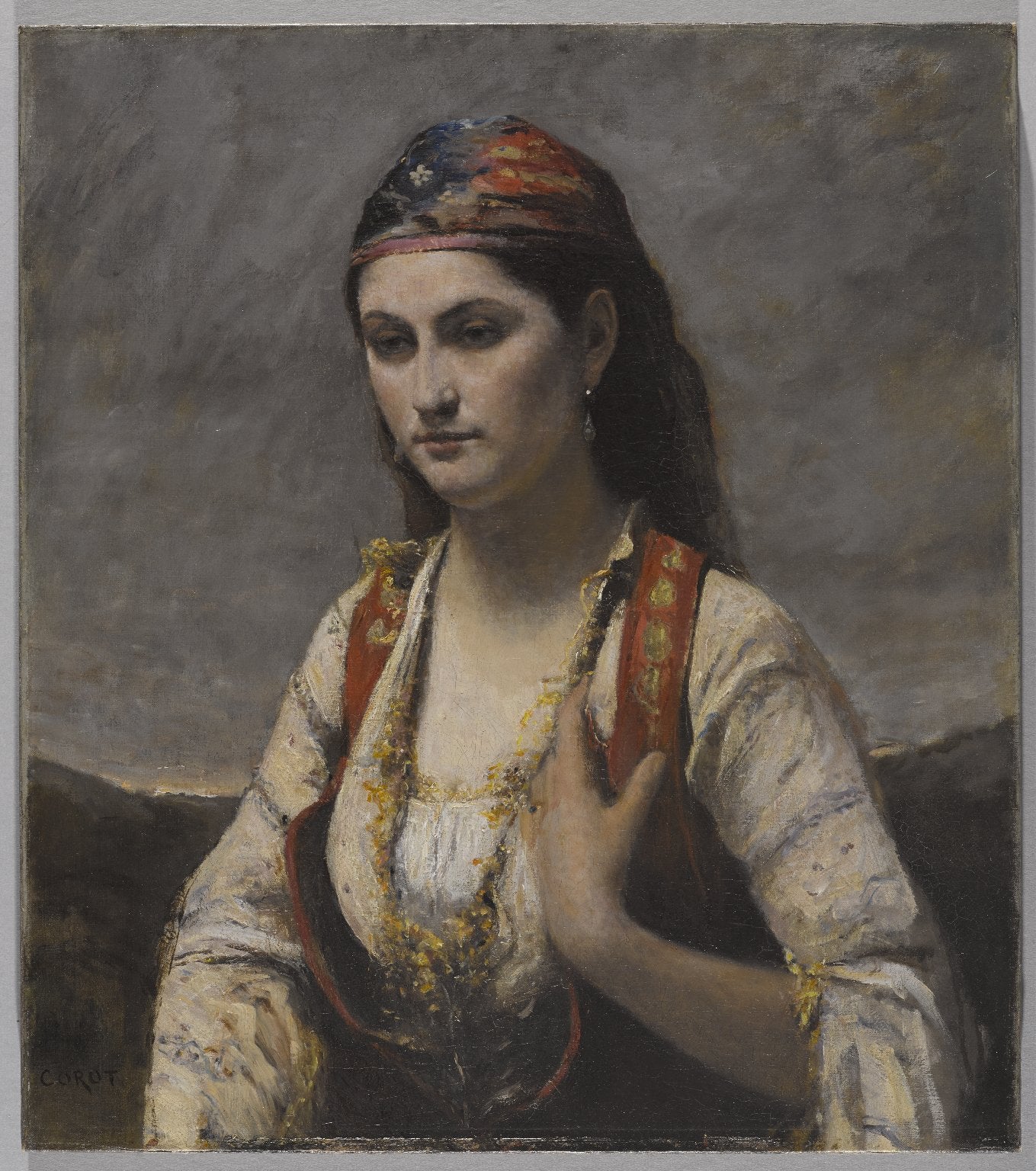 Jeune femme d'Albano - Jean-Baptiste Camille Corot