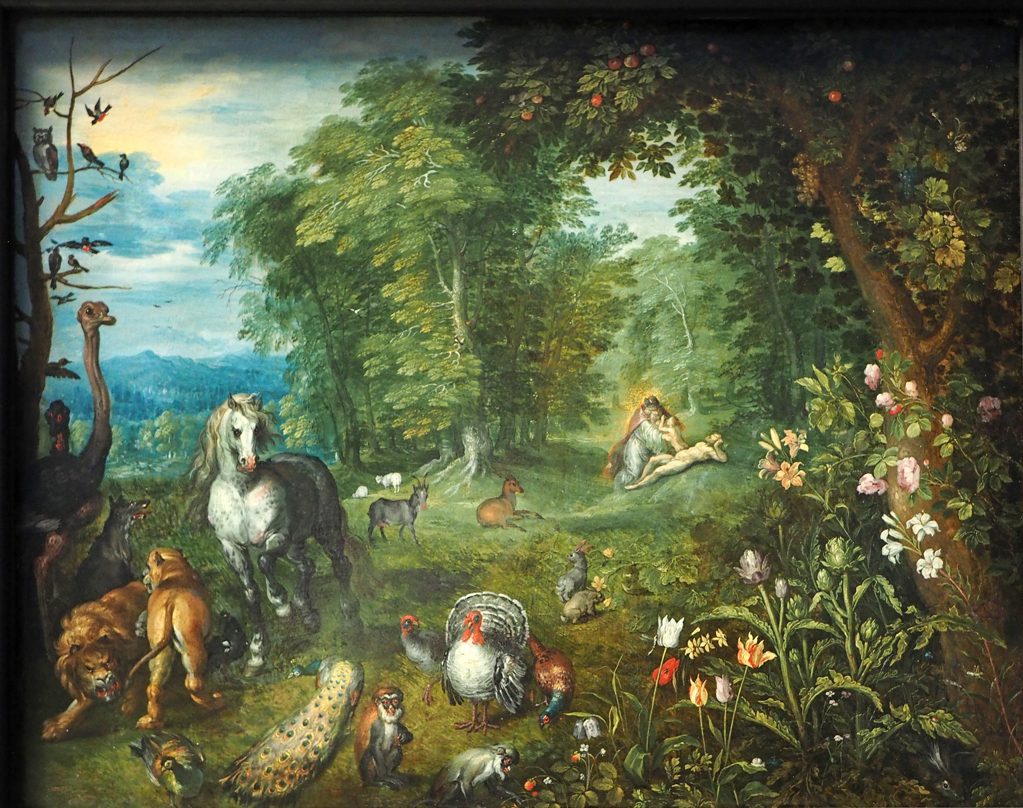 Le paradis avec la création d'Ève - Jan Brueghel le Jeune