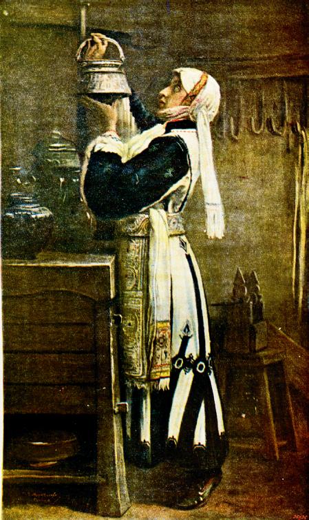 Femme macédonienne de Skopska Crna Gora, Ivan Mrkvička, 1931, huile sur toile