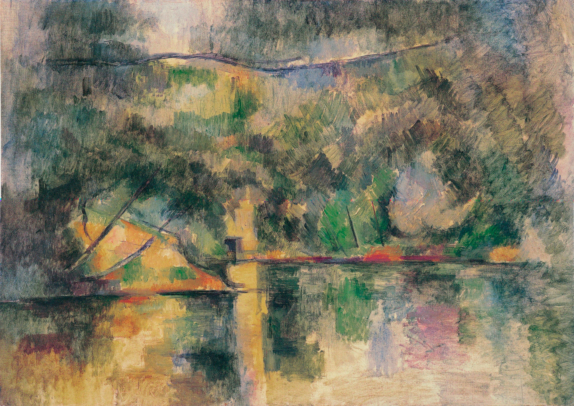 เงาสะท้อนในน้ำ - Paul Cézanne
