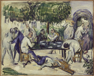 Reproduction du tableau « Les Ivrognes - Paul Cézanne » par Alpha Reproduction en peinture à l’huile