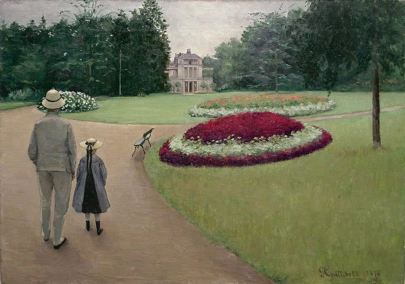 สวนของทรัพย์สิน Caillebotte ที่ Yerres - Gustave Caillebotte