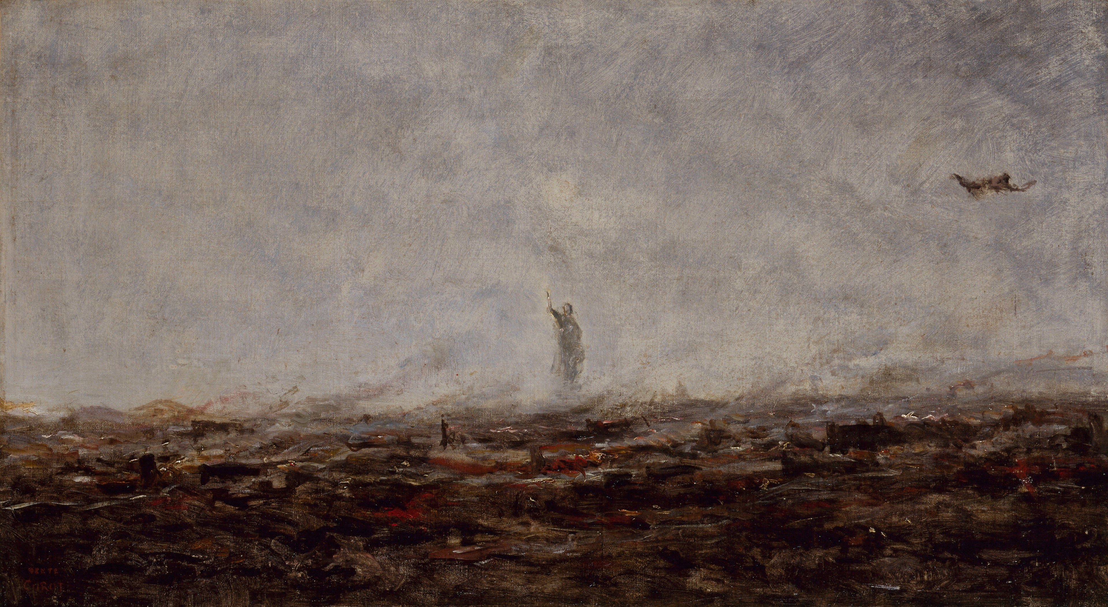 Le Rêve : Paris incendié, septembre 1870 - Jean-Baptiste Camille Corot