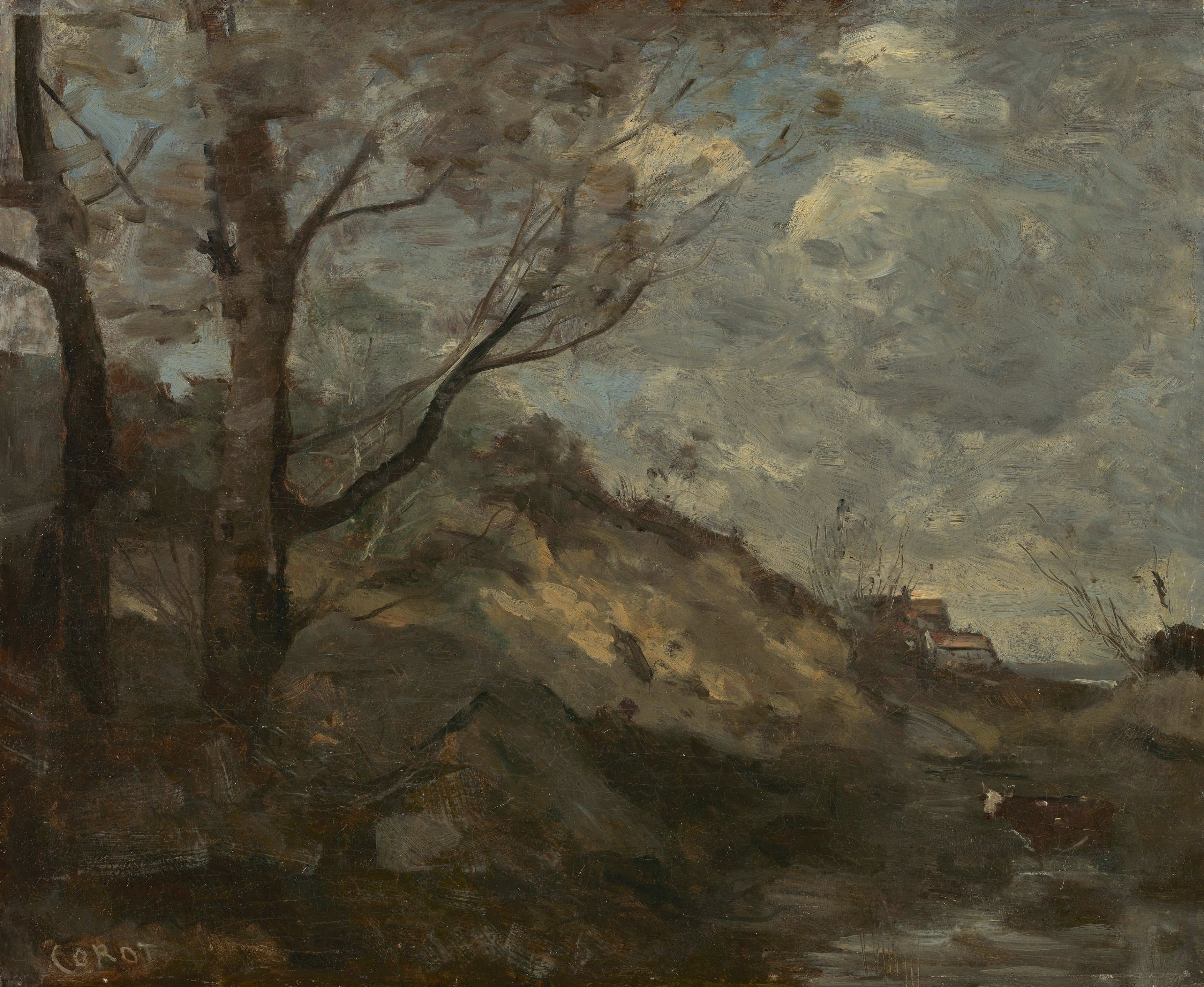 Paysage de dunes - Jean-Baptiste Camille Corot