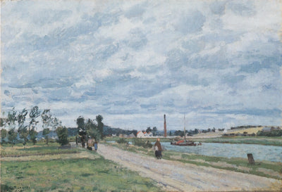 Reproduction du tableau « Les Bords de l'Oise près de Pontoise - Camille Pissarro » par Alpha Reproduction en peinture à l’huile